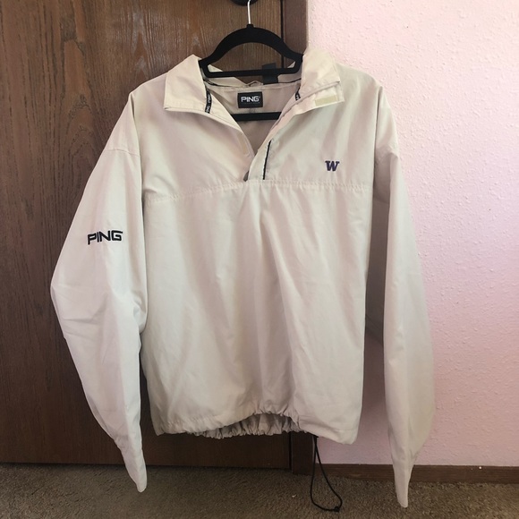 TUMBLR AESTHETIC BEIGE WINDBREAKER QUARTER ZIP. - Picture 2 of 7